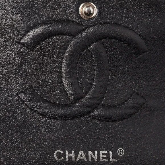 Chanel Black Quilted Patent Classic Medium Double Flap Bag - Picture 7 of 9